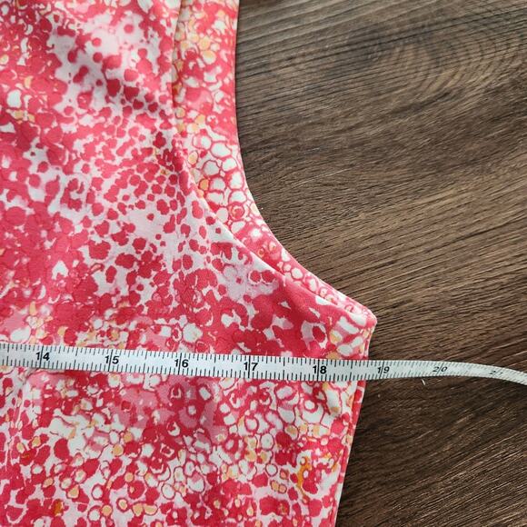 J.‎ McLaughlin Catalina Cloth Nylon Ruched Knee Length Dress XL Cottage Coastal - Picture 6 of 7